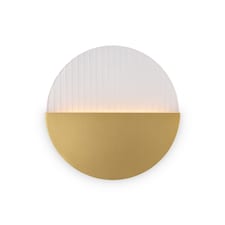 Jupiter Modern Integrated LED Wall Lamp Brass 3000K 200lm White Shade