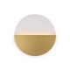 image 1 of Jupiter Modern Integrated LED Wall Lamp Brass 3000K 200lm White Shade