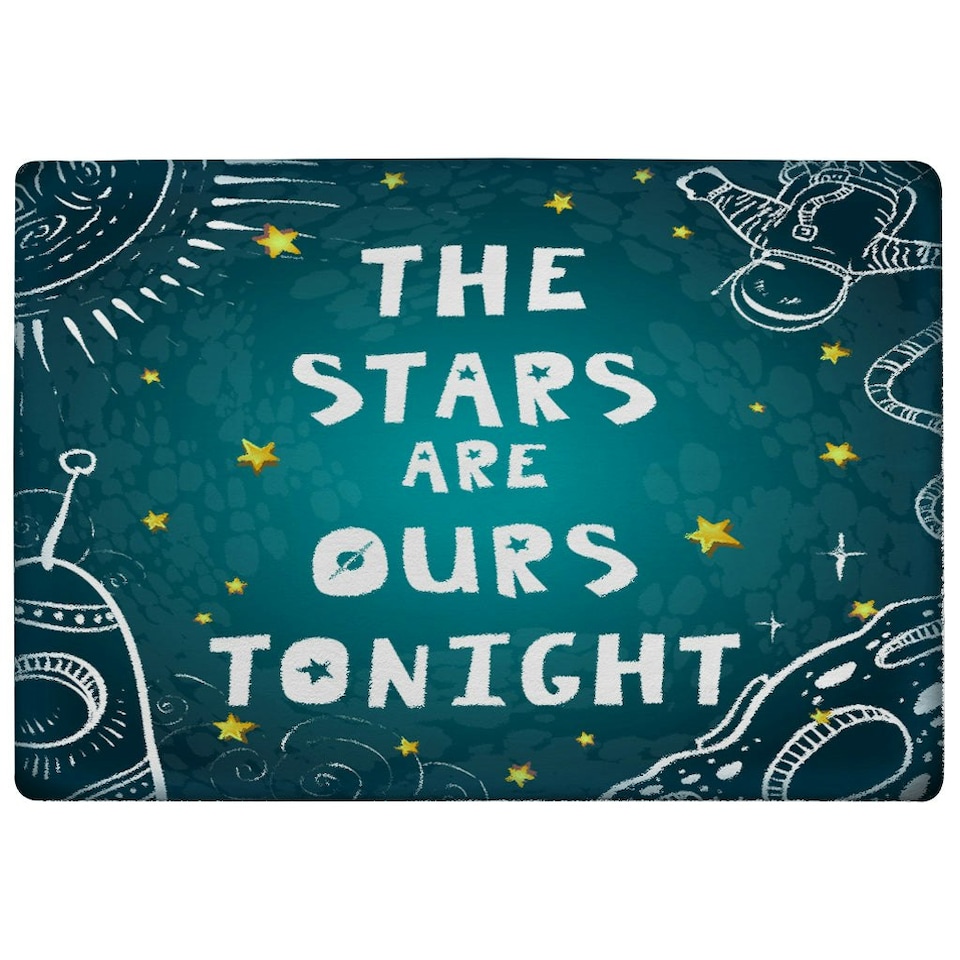 image 1 of The Stars are Ours Tonight (Rug) Blue | Medium: 80x150cm