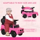 image 5 of HOMCOM Kids Ride-on Push Car 3 in 1 Benz G350 Baby Floor Slider Walker, Pink