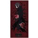 image 1 of Naruto: Shippuden Itachi Uchiha Towel - Black/Red - One Size Black | One size