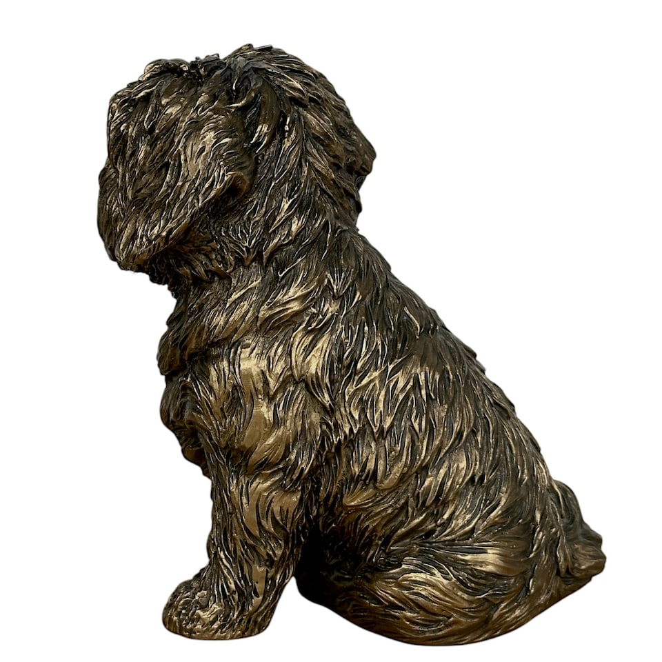 image 1 of Shih Tzu Figurine Leonardo Reflections Bronzed. Gift Boxed