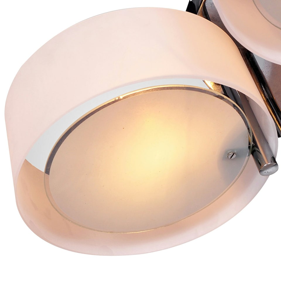image 1 of HOMCOM Acrylic Lamp Ceiling Light Pendant Chandelier with 3 Lights Chrome Finish