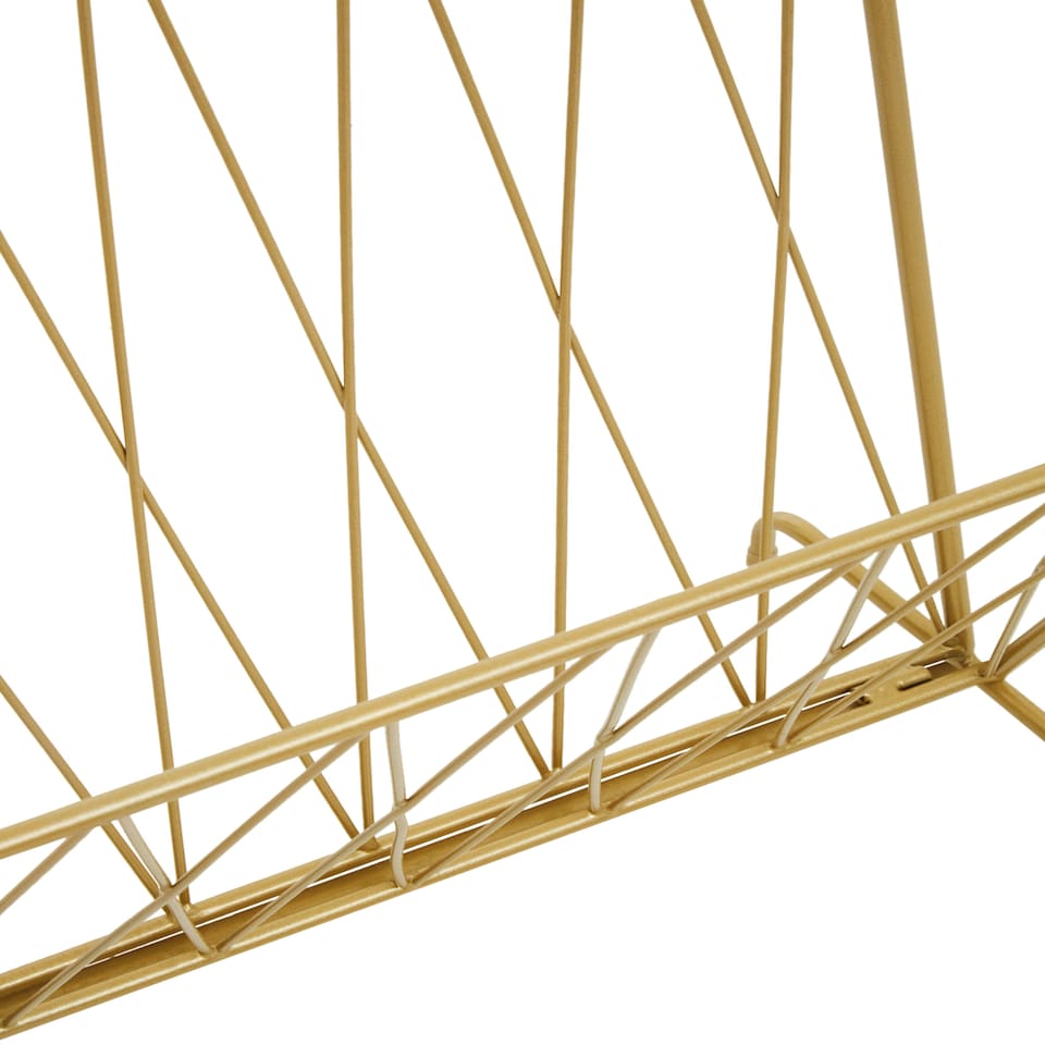 image 1 of Avento Gold Finish Magazine Rack