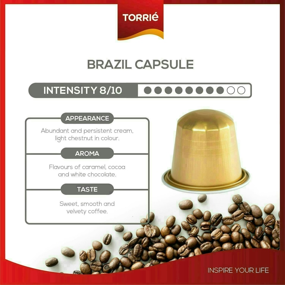 image 1 of Brazil Aluminium Nespresso ® Compatible Coffee Capsules (60 Pods)