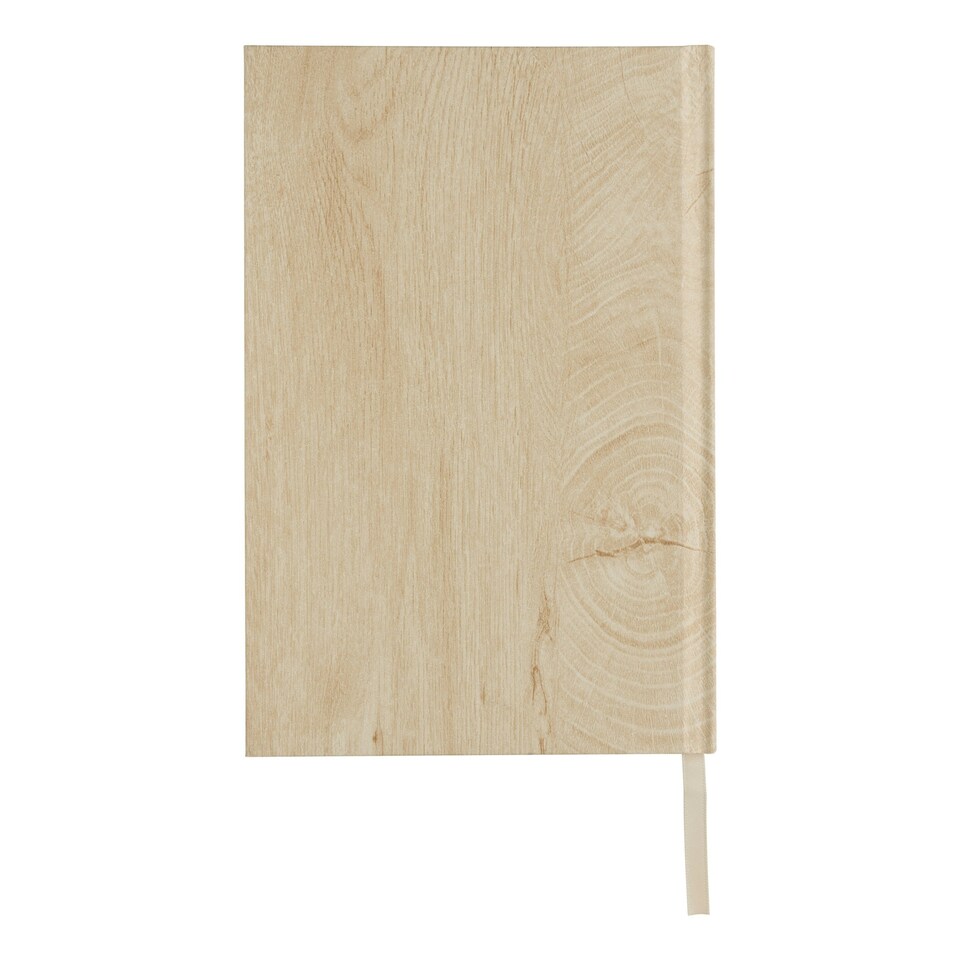image 1 of XD Collection Kavana Wood Effect A5 Notebook - Light Brown - One Size