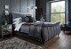 image 1 of Leona 5ft Kingsize Grey Plush Fabric Bed Frame | Grey | King