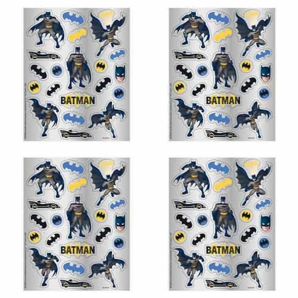 Batman Sticker Sheets - Pack of 4