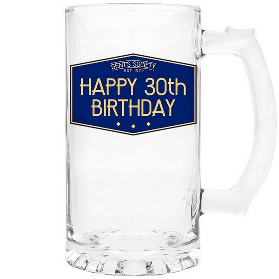 Lesser & Pavey Gents Society Happy 30th Tankard - Blue - One Size