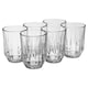 image 5 of 6-Pcs Pasabahce Highball Fluted Drinking Glass Tumblers - 250ml