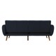 image 3 of Brittany Sofa Bed in Linen Navy Blue Blue | NAVY