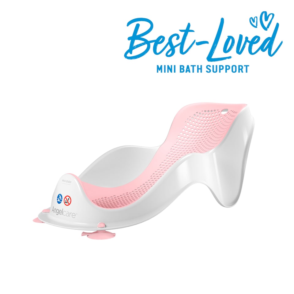 image 1 of Angelcare Soft Touch Mini Baby Bath Support Pink