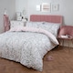 image 4 of OHS Dalmatian Print Duvet Cover and Pillowcase Set, Double - Blush Pink/Grey