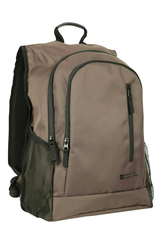 image 1 of Mountain Warehouse Fawkes Rucksack with Padded Back & Side Pockets Everyday Bag | Green | Khaki