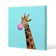 image 1 of bubble gum on color background (Canvas Print) 114 x 114 x 4cm