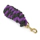 image 1 of Shires Headcollar Lead Rope With Trigger Clip Black | Colour: Black/Purple
Size: One Size
