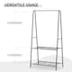 image 7 of HOMCOM A Shaped Clothes Rack Garment Hanger Hanging Rail 2-tier Shelving Metal