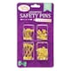 image 1 of Pack of 80 Assorted Size Gold Safety Pins