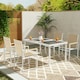 image 8 of Outsunny 6 Pieces Garden Furniture Set with Parasol, Folding Chairs 