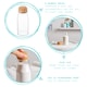 image 2 of Argon Tableware Glass Storage Bottles with Cork Lids - 375ml - Pack of 3