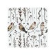 image 1 of Goldfinches And Autumn Dry Plants Splash Back | White