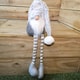 image 4 of 84cm Festive Male Grey Sitting Christmas Gonk with Oversized Hat & Dangly Legs