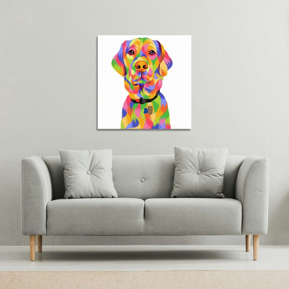 image 1 of Amazing Illustration Pop Art (Canvas Print) 77 x 77 x 4cm