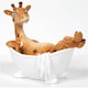 image 3 of 'Bathtime' Giraffe in Bath Tub Figurine Novelty Bathroom Decoration