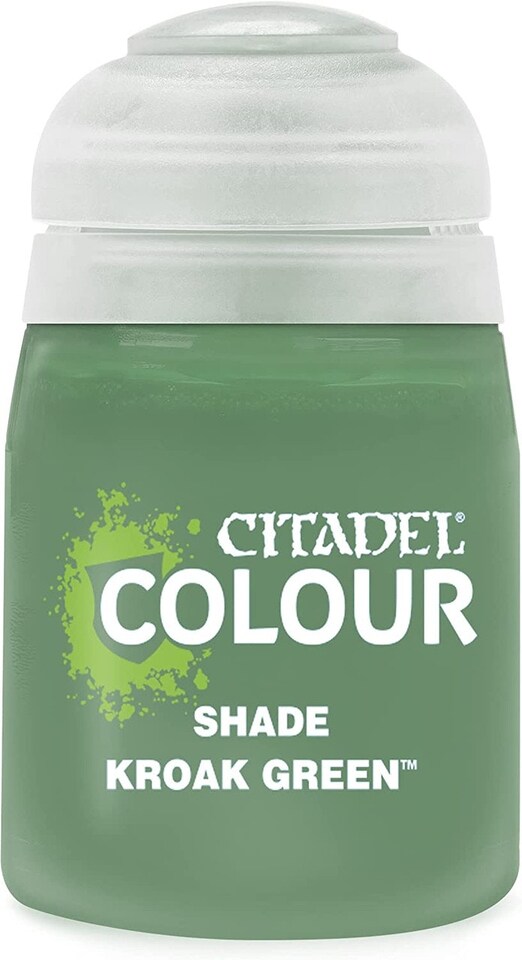image 1 of Games Workshop Citadel Colour Shade: Kroak Green (18ml) Paint