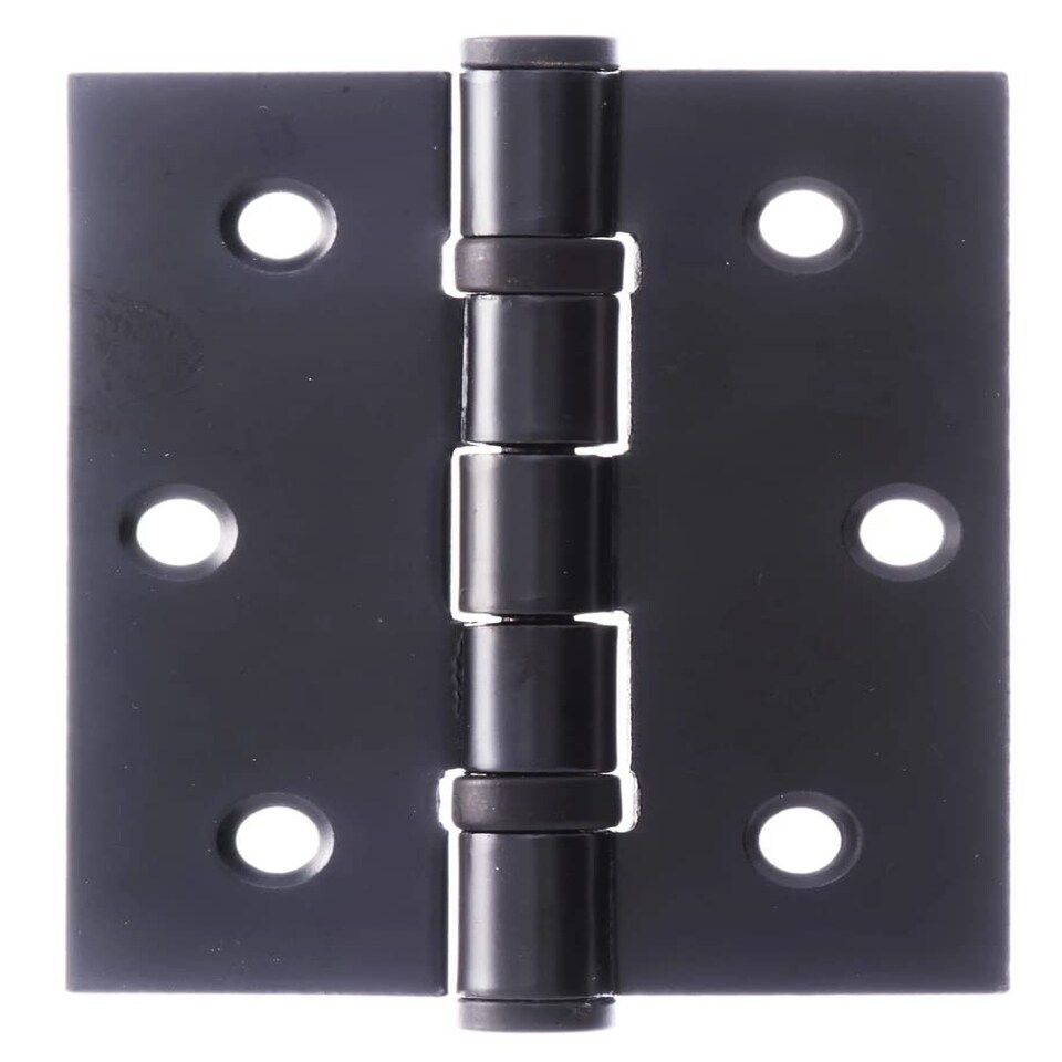 image 1 of Golden Grace 5 Pairs Ball Bearing Hinges in Matt Black Finish, Timber Door Hinge - 75mm 3" | Black | 5 Pairs
