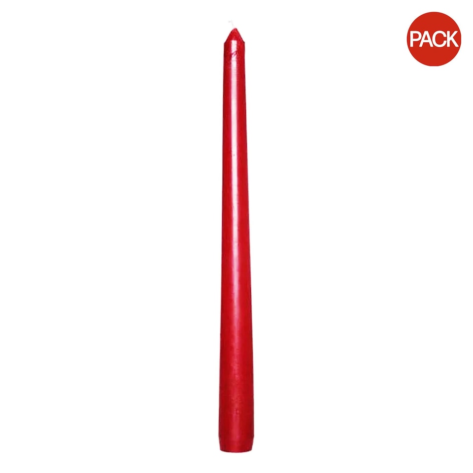 image 1 of Prices Candles Venetian Candles (Pack Of 10) - Red - One Size