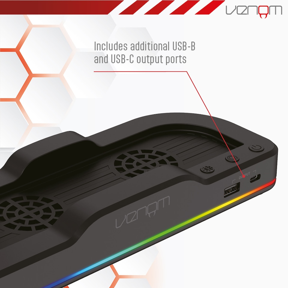 image 1 of Venom LED Console Cooling Stand for Nintendo Switch 2