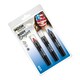 image 2 of Moon Creations Body Crayons (Pack of 3) - Red/White/Dark Blue - 13cm x 19.5cm x 2.7cm