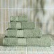 image 5 of OHS 4 x Luxury 100% Cotton 500GSM Bathroom Bath Towel Green | Sage Green | Bath towel