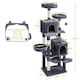 image 3 of Yaheetech 181.5 cm Multi-Level Cat Tree with Cozy Perches Dark Grey