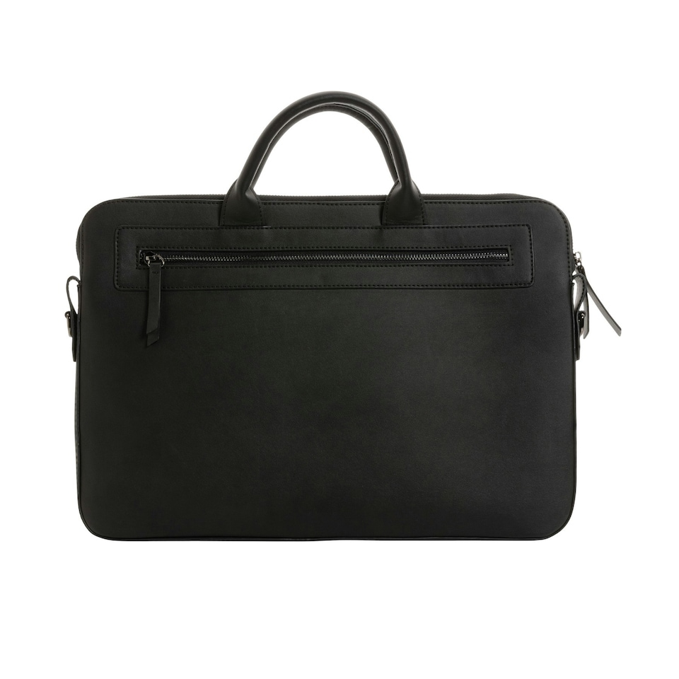image 1 of Swiss Peak PU Recycled Laptop Bag - Black - One Size | Black