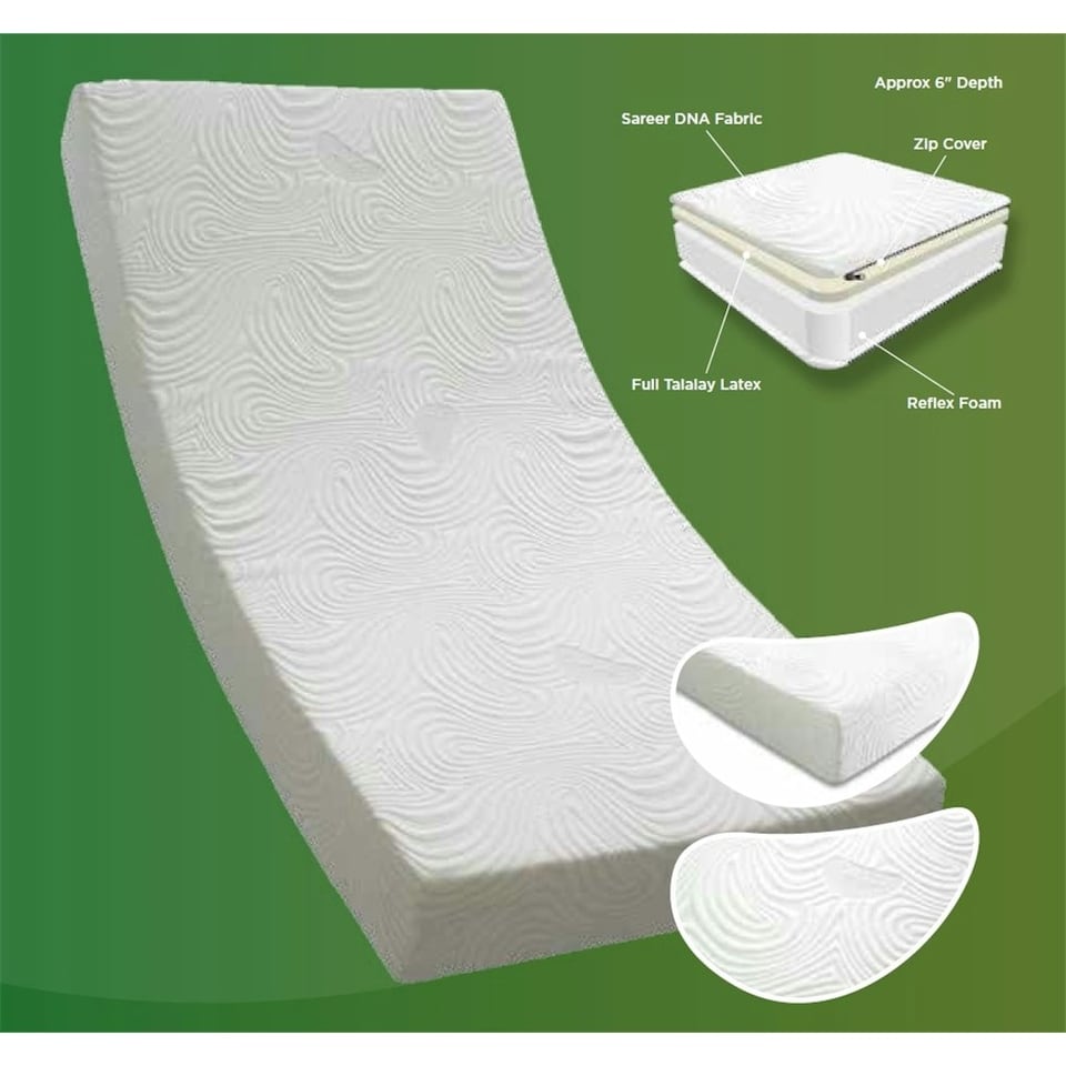 image 1 of 4ft Small Double Latex Foam Mattress - (120cm)