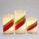 image 5 of 3-Pcs LED Flameless Battery Candles - Colorful Christmas Lamps
