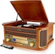 image 1 of Denver MCR-50BT Vintage Retro Bluetooth Music Centre with CD, Cassette, and USB HiFi System