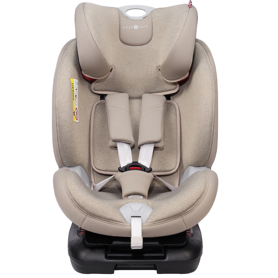 image 1 of Cozy N Safe Arthur 0-36kg Group 0+1/2/3 Car Seat, ISOFix & Top Tether, Extended Rear Facing, Birth to 12 Years, Convertible Baby Toddler Child Car Seat (Ecru)
