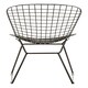 image 5 of Interiors by Premier Black Metal Wire Chair, Comfortable Seating Garden Wire Chair, Easy Cleaning Wire Frame