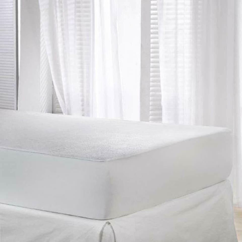 image 1 of Waterproof King Size Terry Towel Mattress Protector Fitted Bed Sheet Cover Topper Bedding