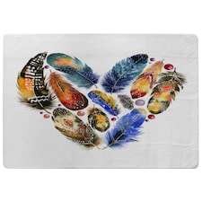 Boho tribal heart (Rug) Multi | Large: 140x200cm