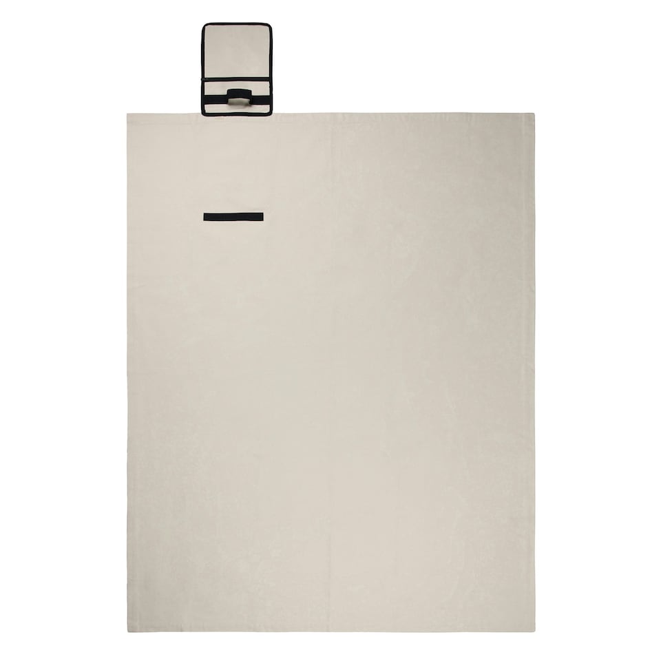 image 1 of Vinga Volonne Canvas Picnic Blanket - Off White - 0.3cm x 130cm x 170cm | Cream | 0.3cm x 130cm x 170cm