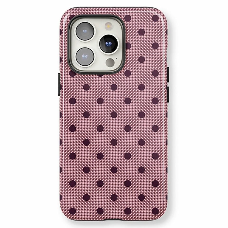 image 1 of Burgundy Spot Phone Case | Red | iPhone 14 Plus
Tough | iPhone 14 Plus
Tough