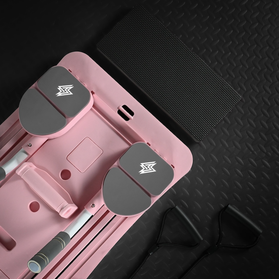 image 1 of GymSets Home Reformer Pilates Machine(PINK)