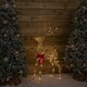 image 3 of 95cm Light up Gold Glitter Twist Christmas Reindeer with 94 Warm White LEDs