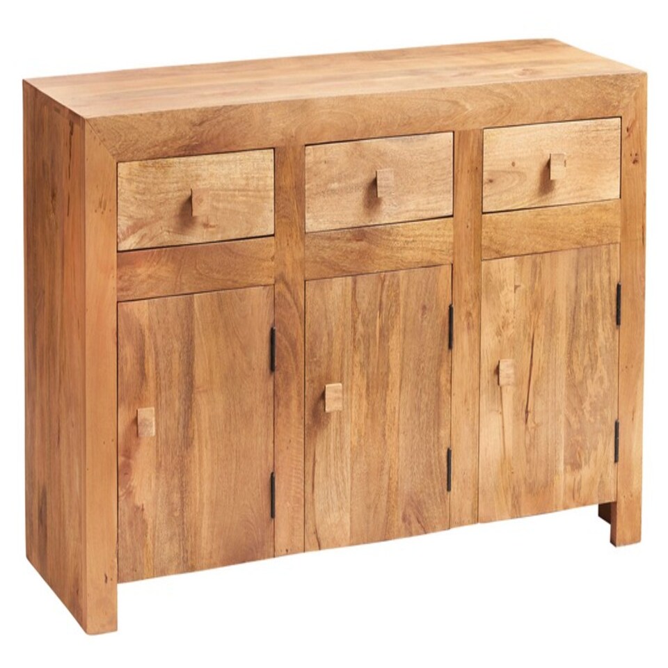 image 1 of Toko Light Mango Large Sideboard - Solid Mango Wood - L45 x W135 x H75 cm | Brown