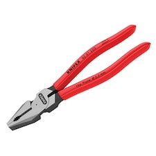 Knipex 02 01 Series High Leverage Combination Pliers, Plastic Coated Grip - Multi Colour - 200mm