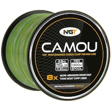 NGT Camou Line 15lb 1300m Bulk Spool - Camouflage